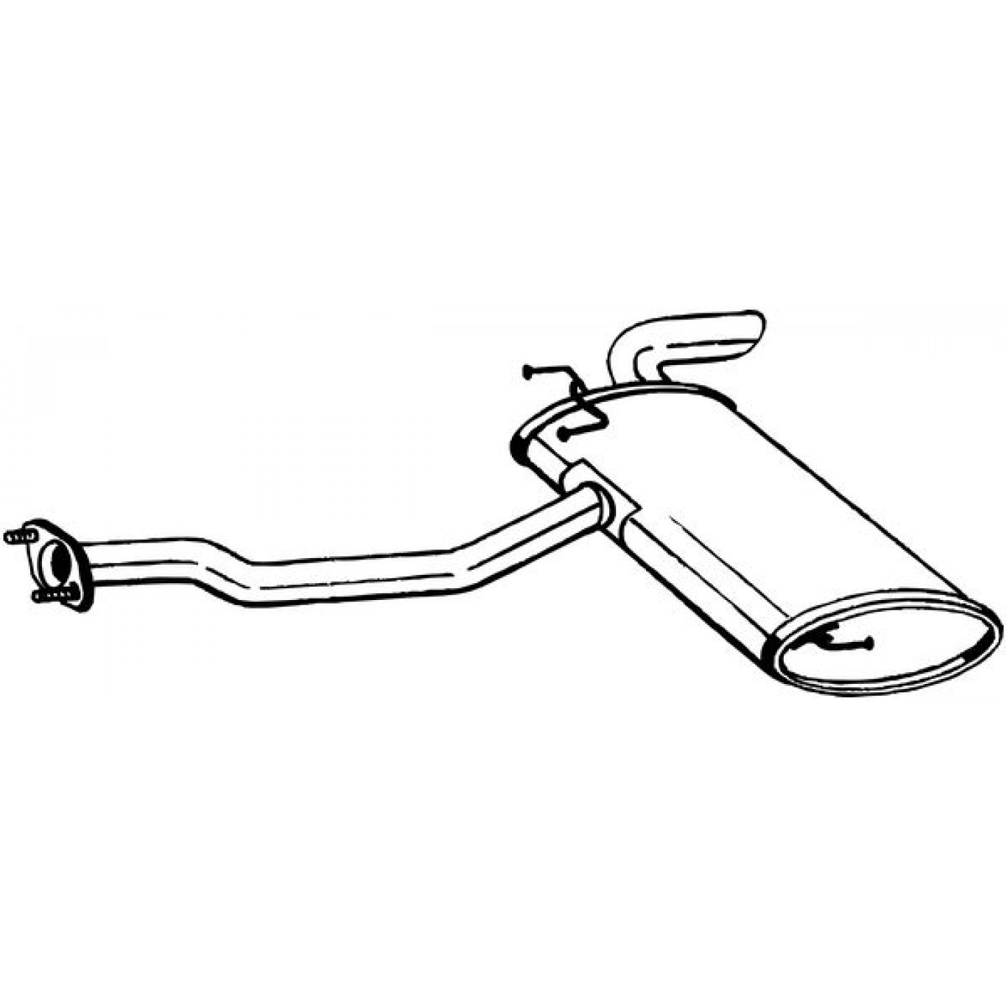 Silenciador posterior BOSAL 165-059