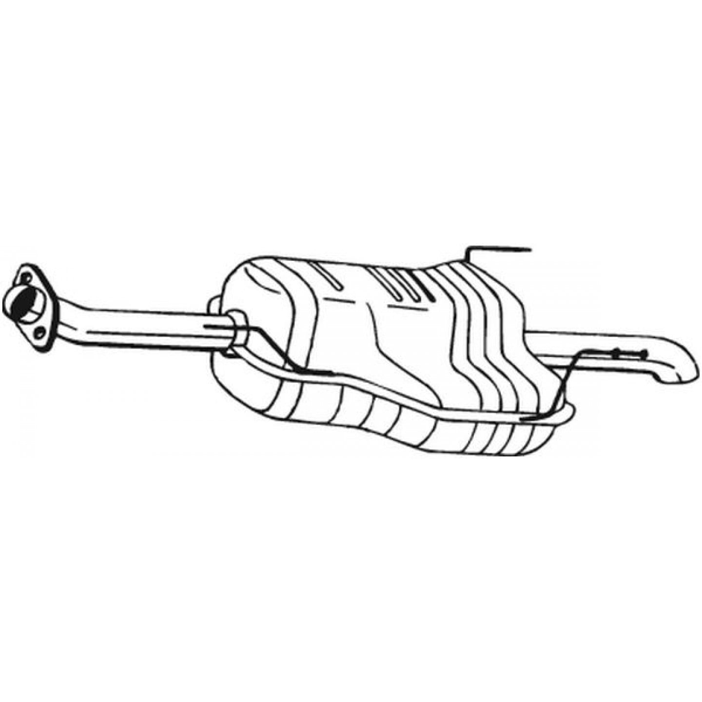 Silencieux arrière BOSAL 185-149