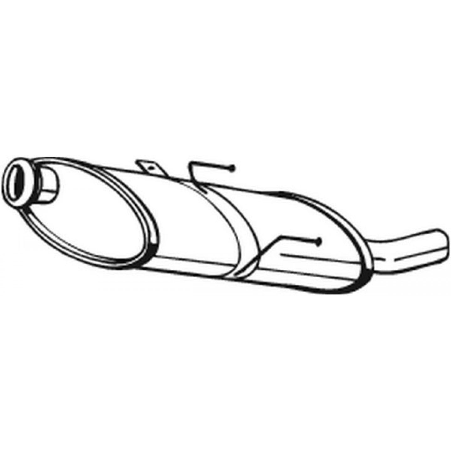 Silenciador posterior BOSAL 190-863