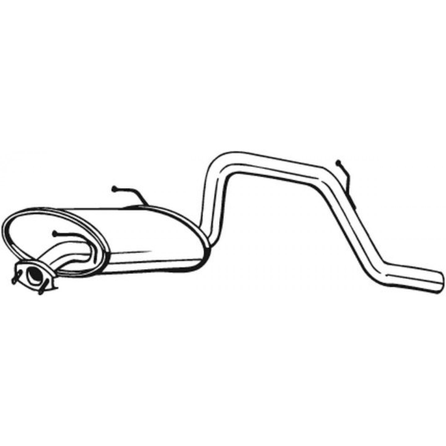 Silencieux arrière BOSAL 219-381