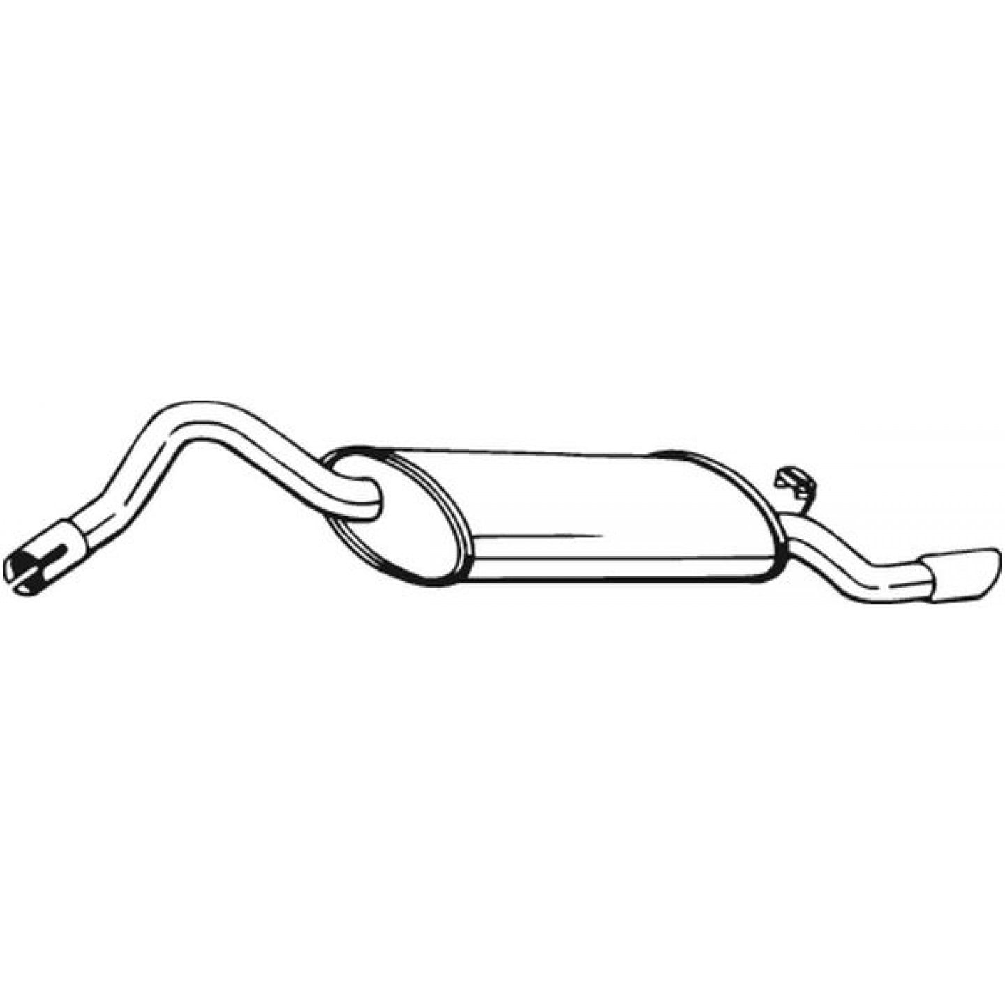 Silencieux arrière BOSAL 220-653