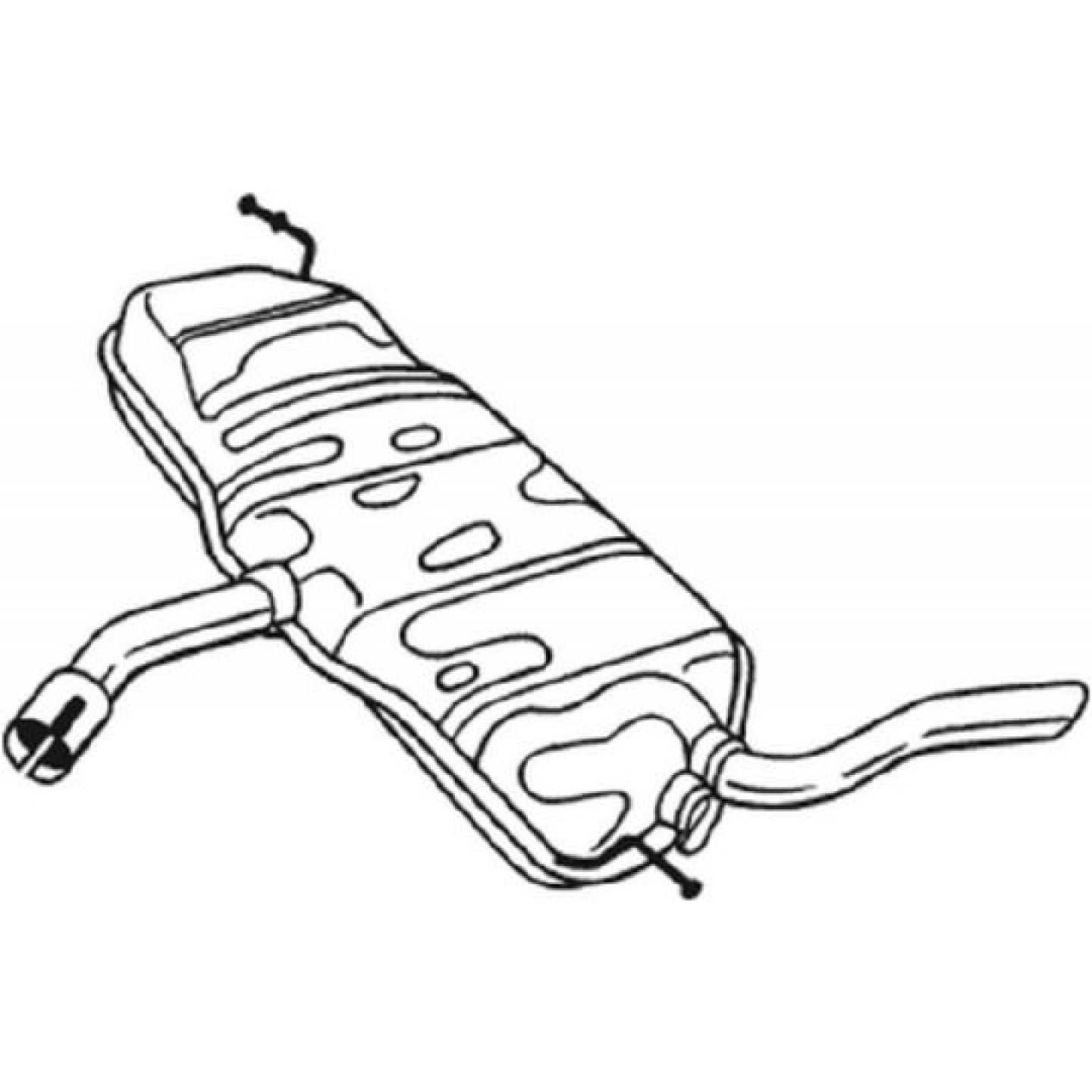 Koncový tlumič hluku BOSAL 233-077