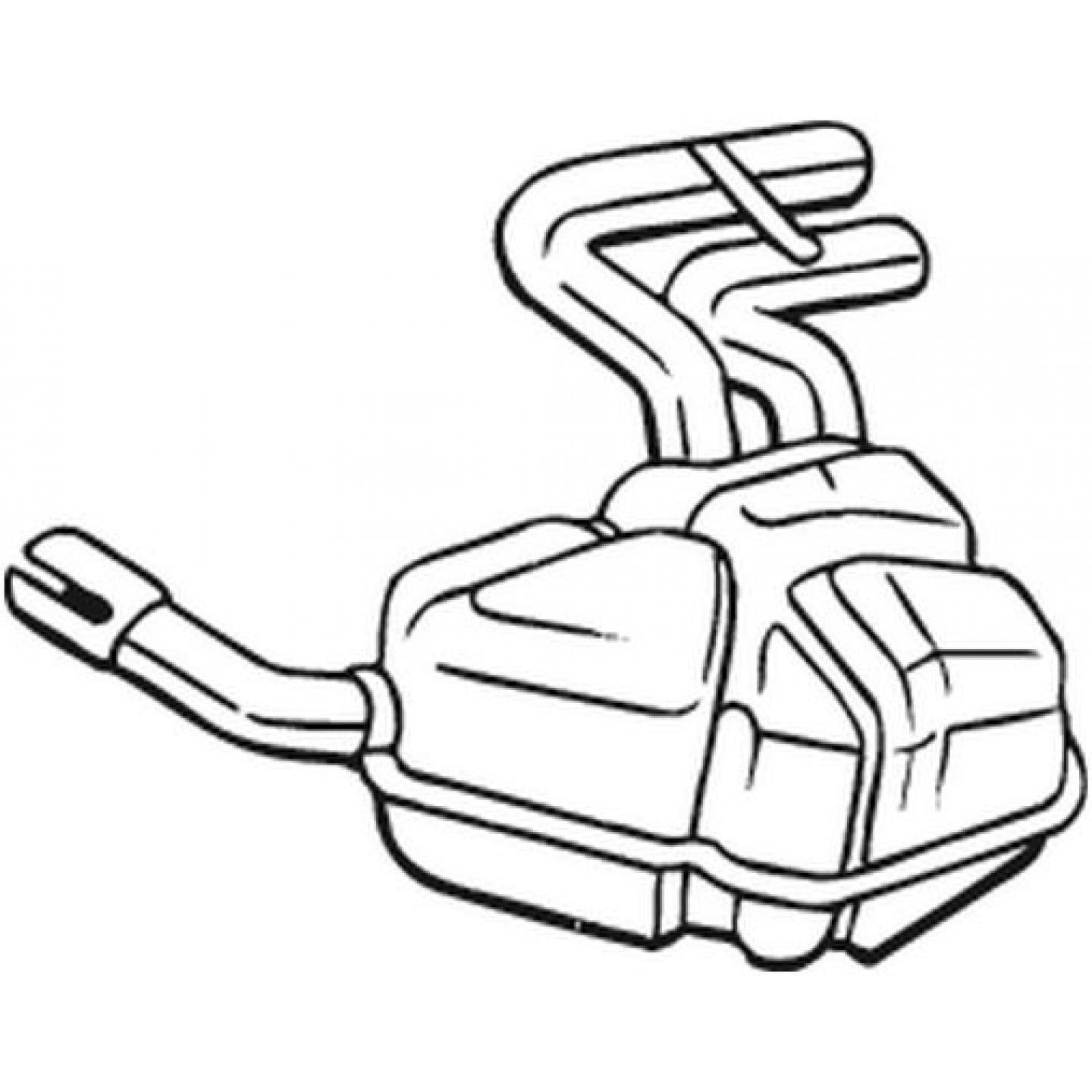 Koncový tlumič hluku BOSAL 247-041