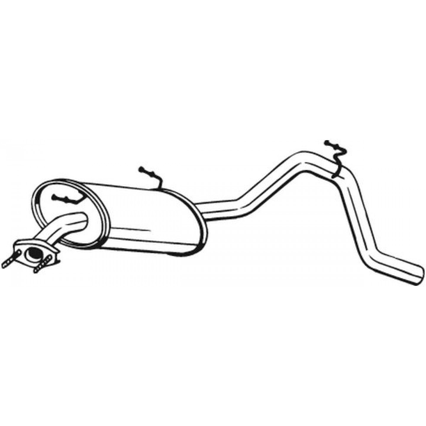 Silenciador de extremidade BOSAL 278-081