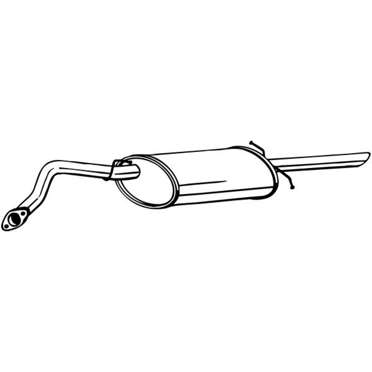كاتم صوت طرفي BOSAL 278-875