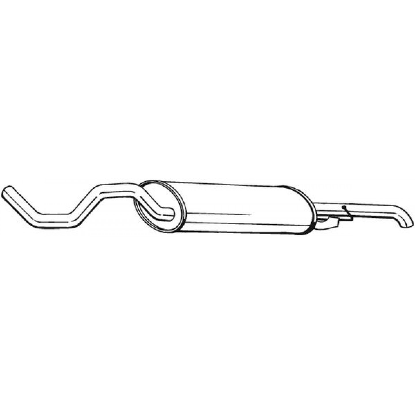 Silencieux arrière BOSAL 281-533