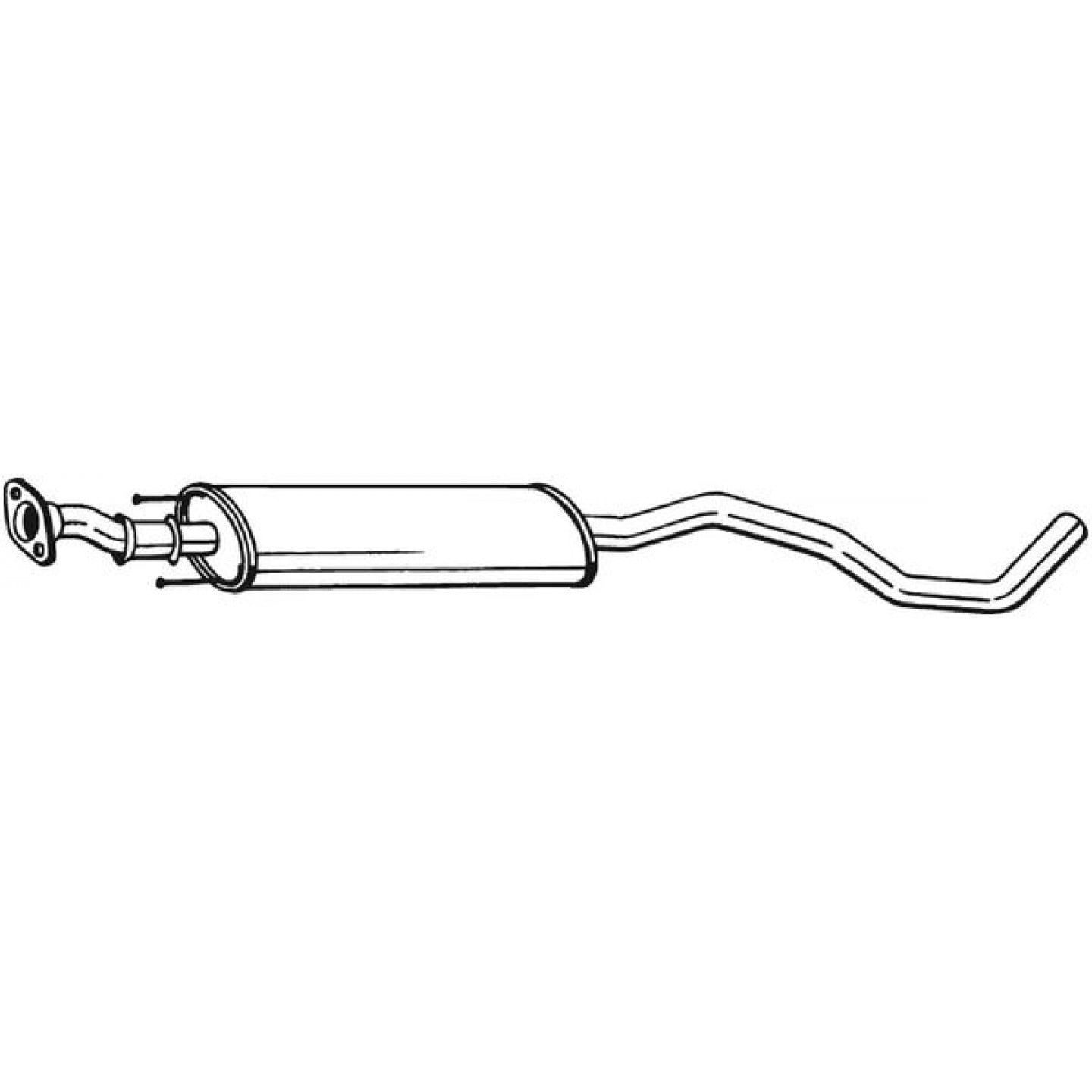Silenziatore centrale BOSAL 281-959