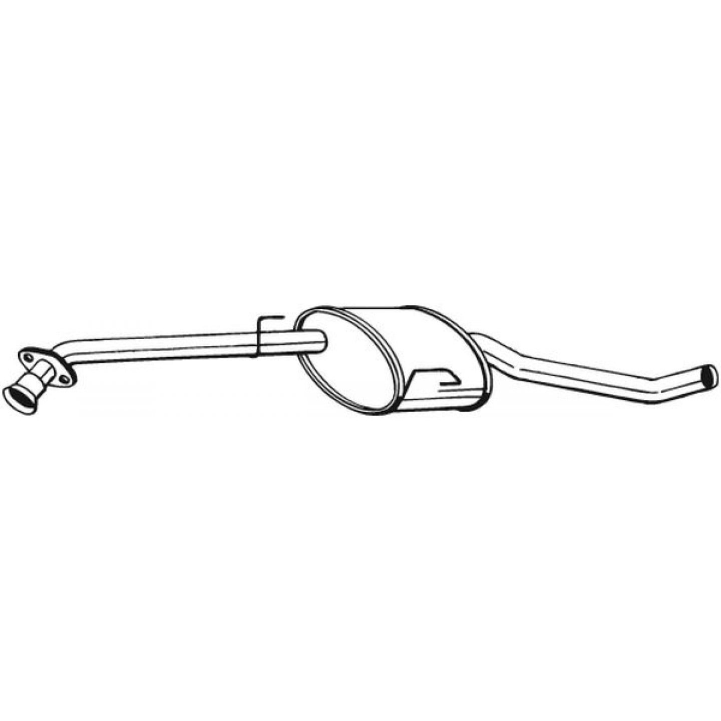 Silenziatore centrale BOSAL 283-751
