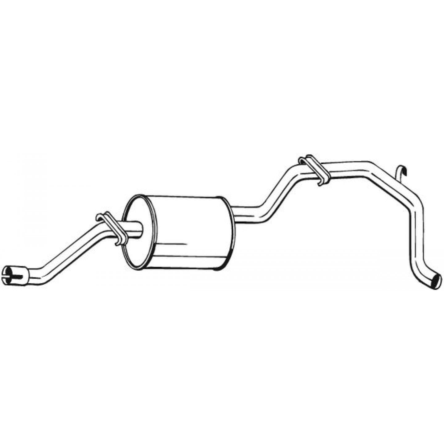 Silenziatore finale BOSAL 285-413