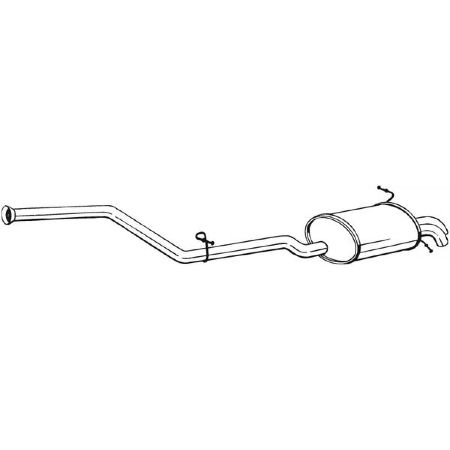 Zadní tlumič výfuku BOSAL 286-105
