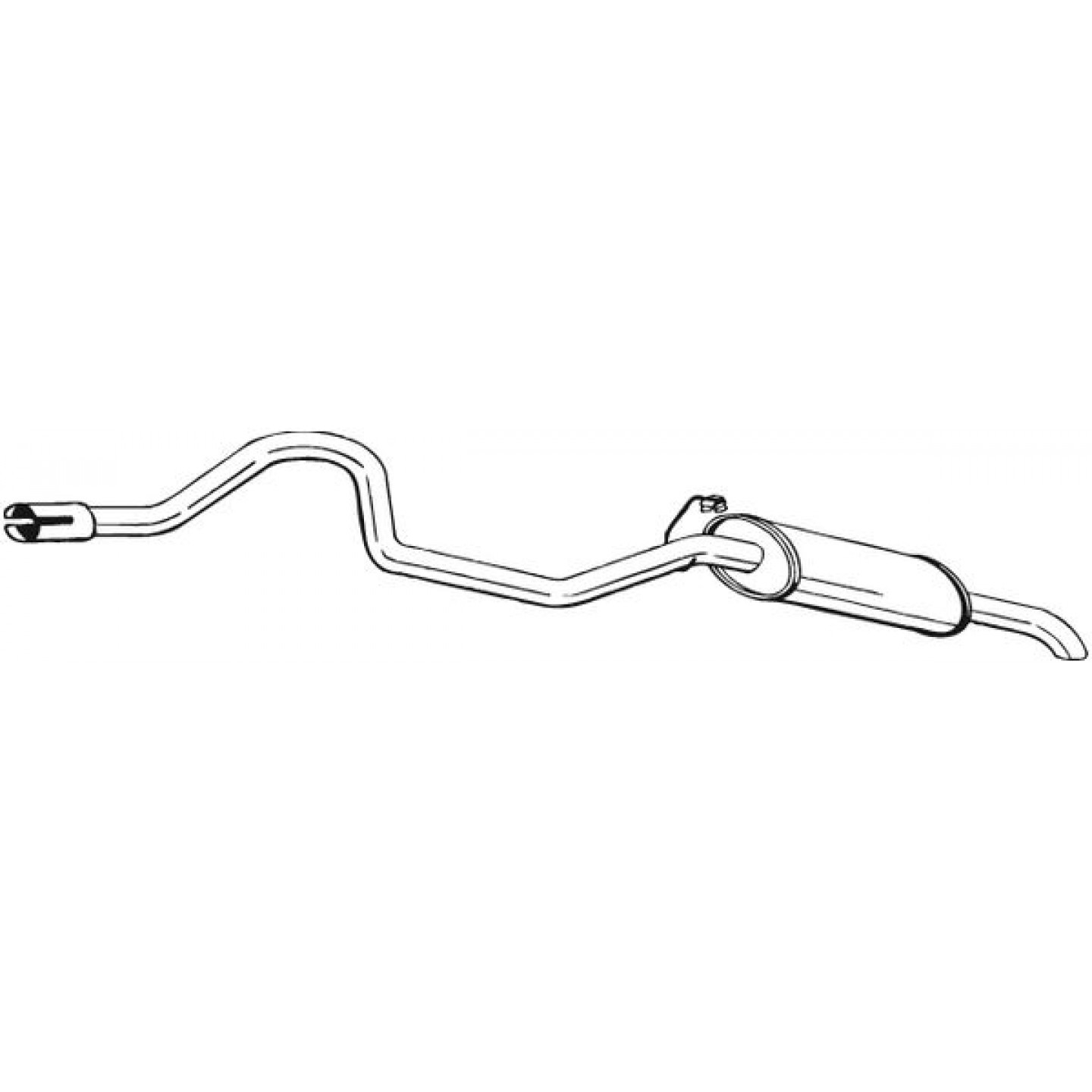 Silencieux arrière BOSAL 286-069