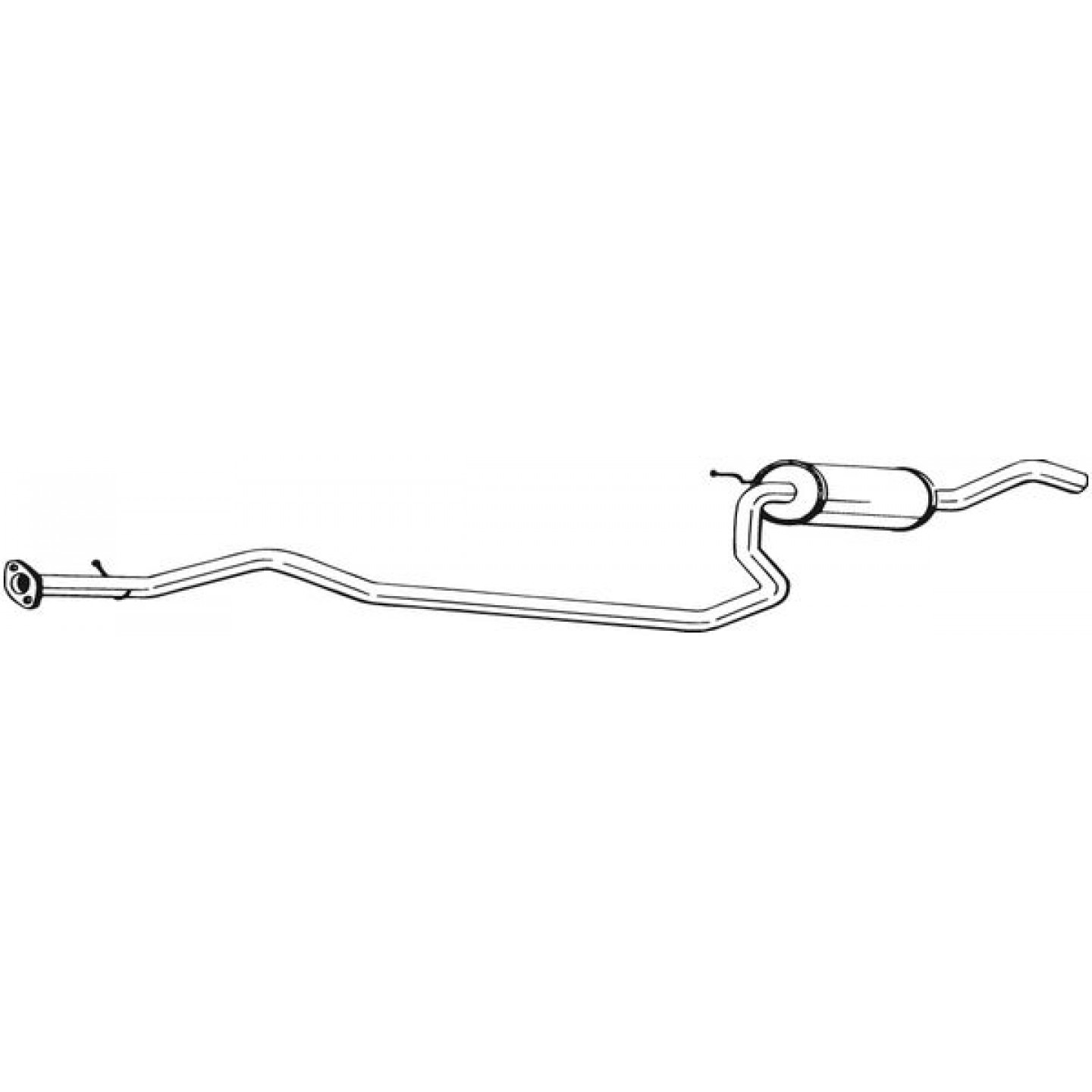 Silenciador médio BOSAL 286-323