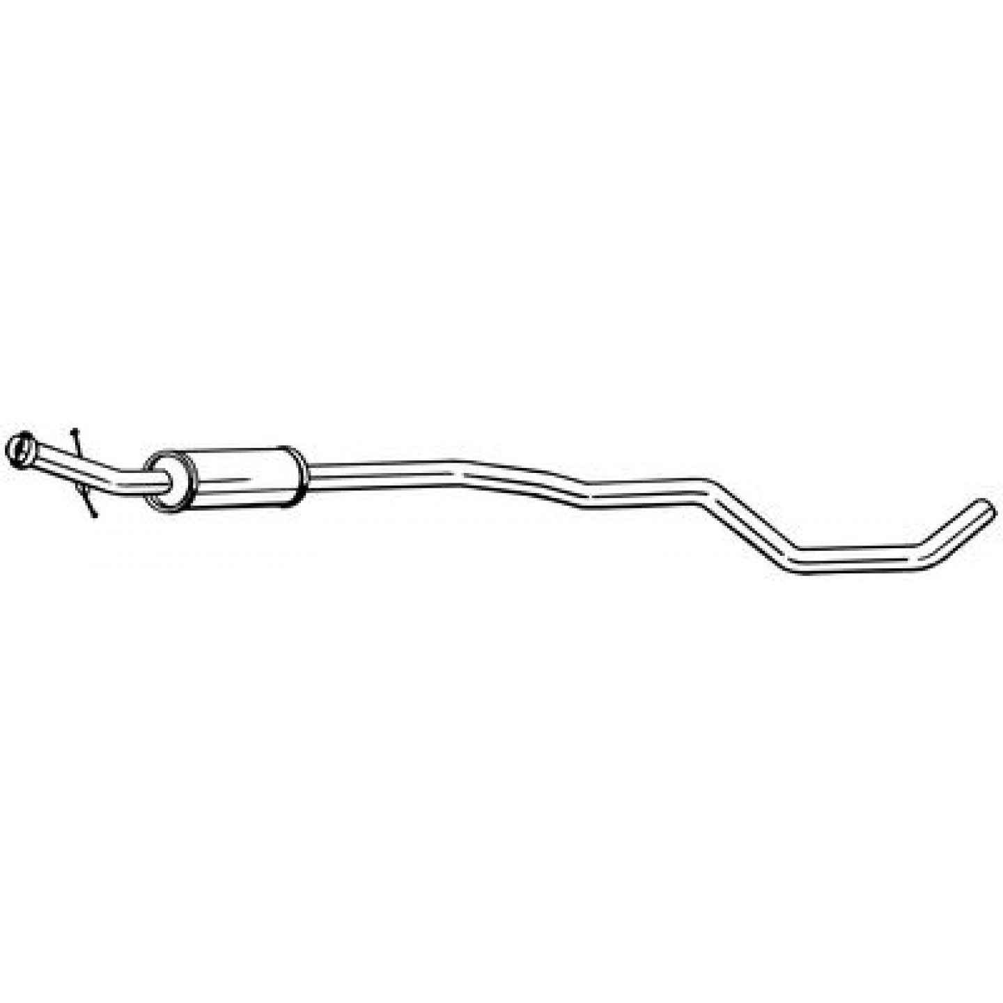 Panela de escape central BOSAL 288-255