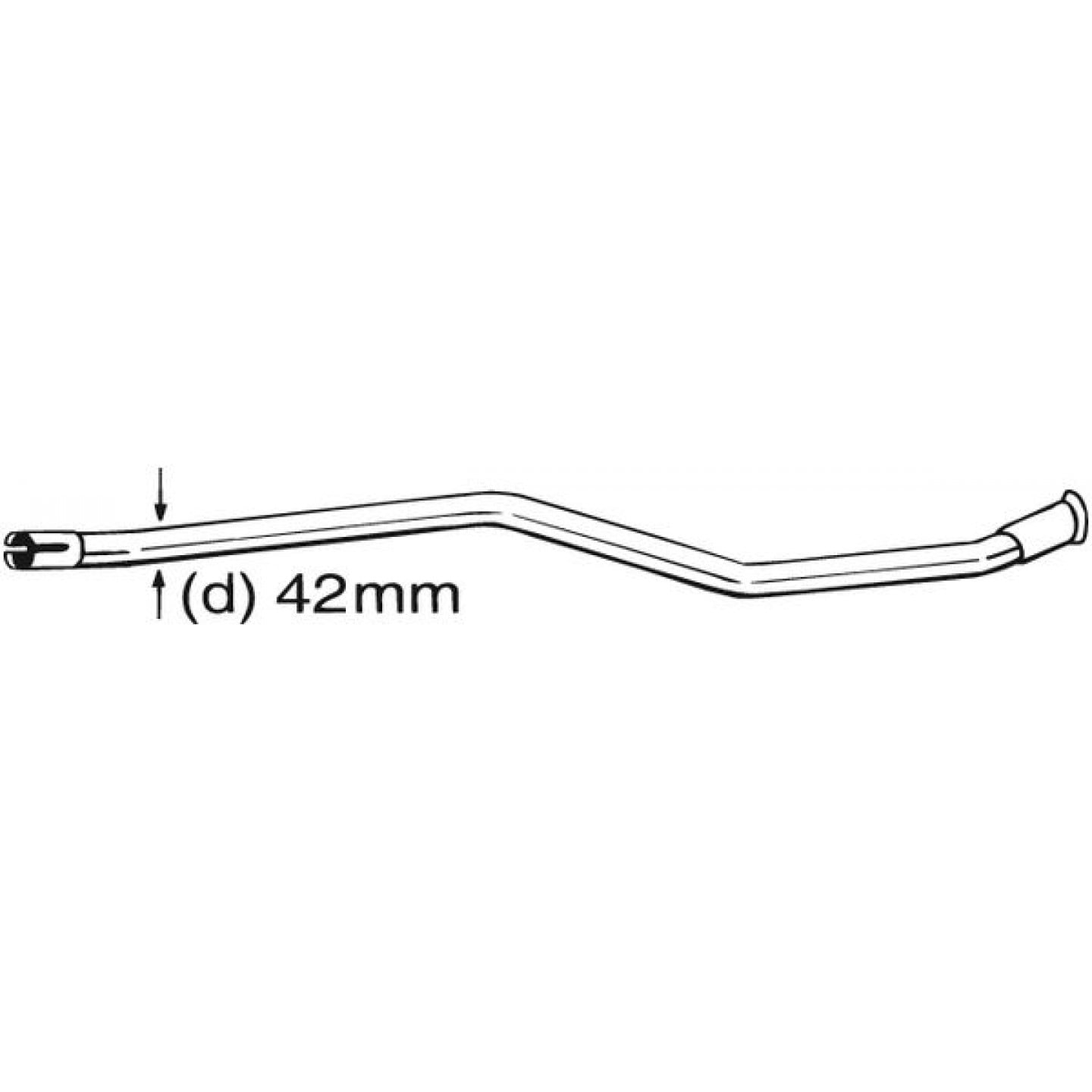 Reparaturrohr, Katalysator BOSAL 889-533
