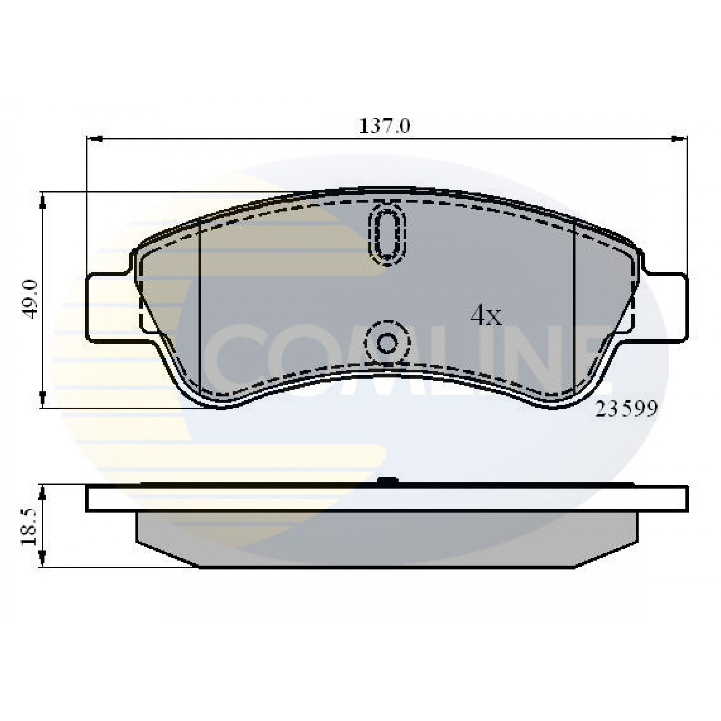 Bremseklodser COMLINE CBP01033