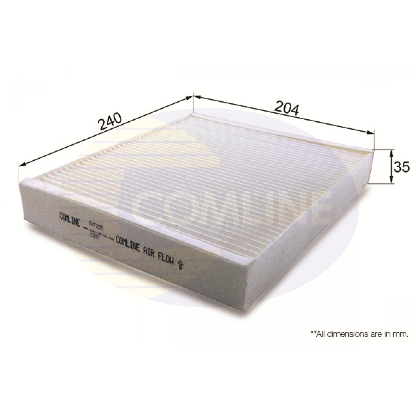 Filtre, air de l'habitacle COMLINE EKF295
