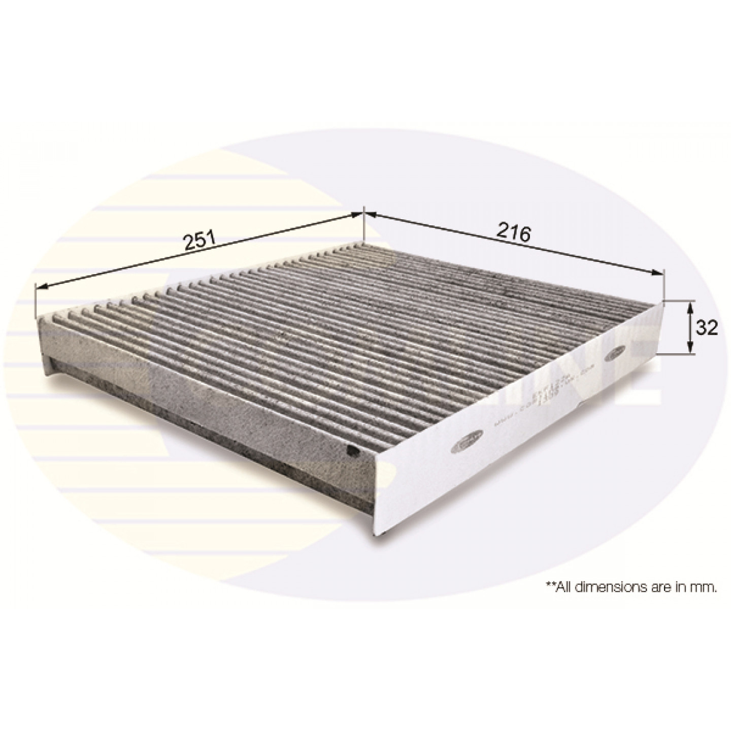 Filtre, air de l'habitacle COMLINE EKF122A