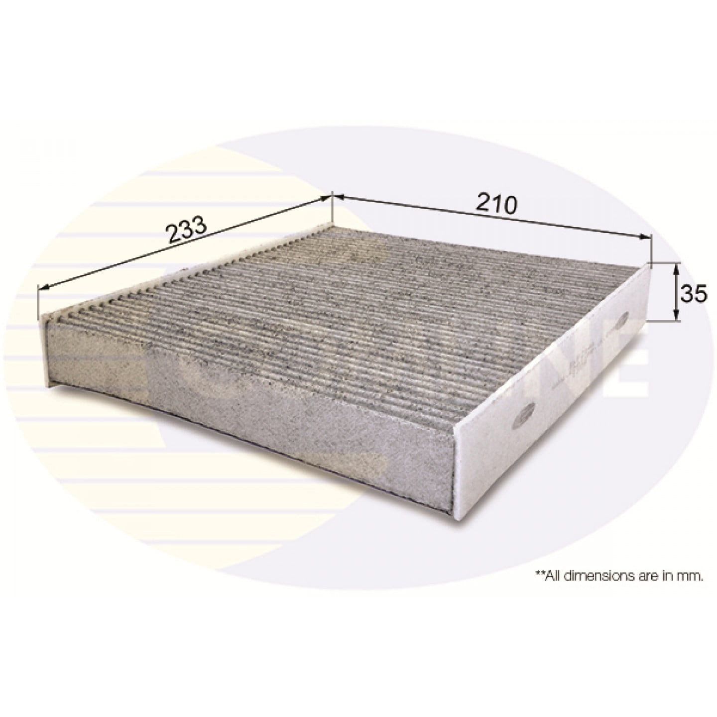 Filtro, aire habitáculo COMLINE EKF214A