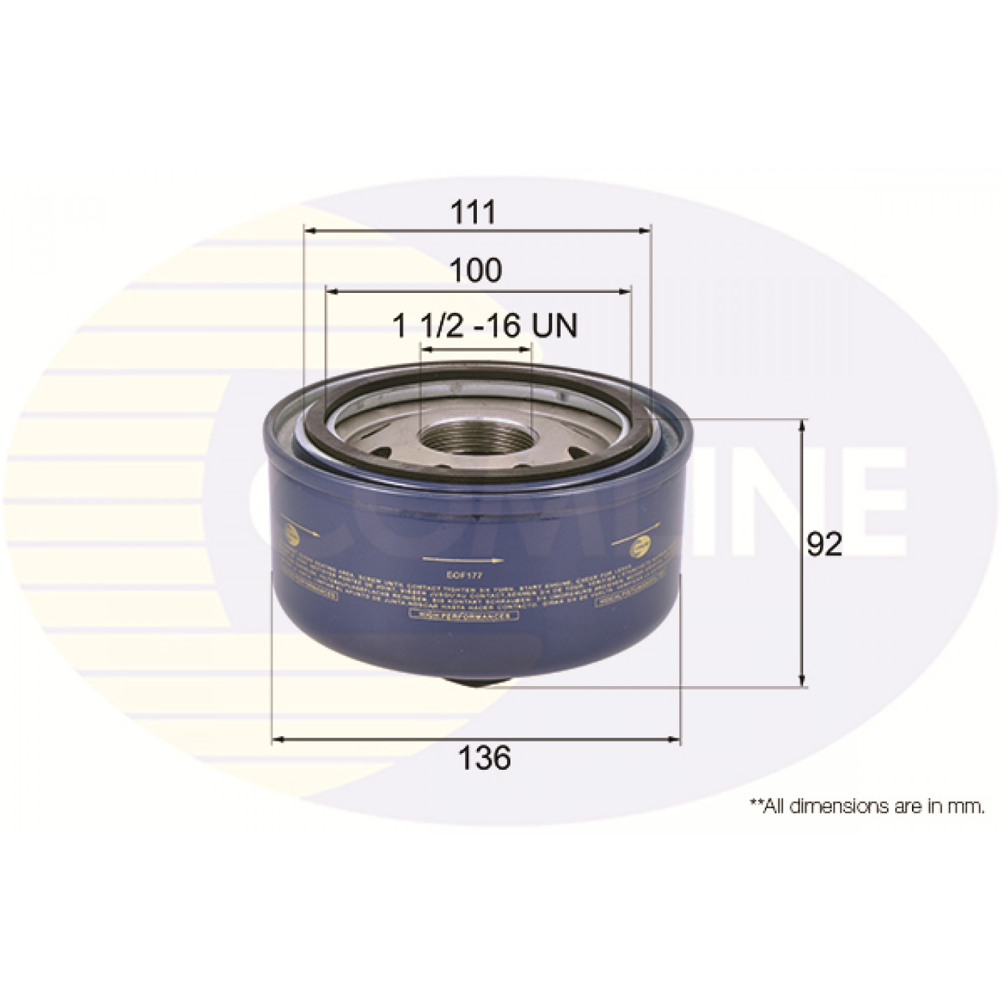 Oliefilter COMLINE EOF177