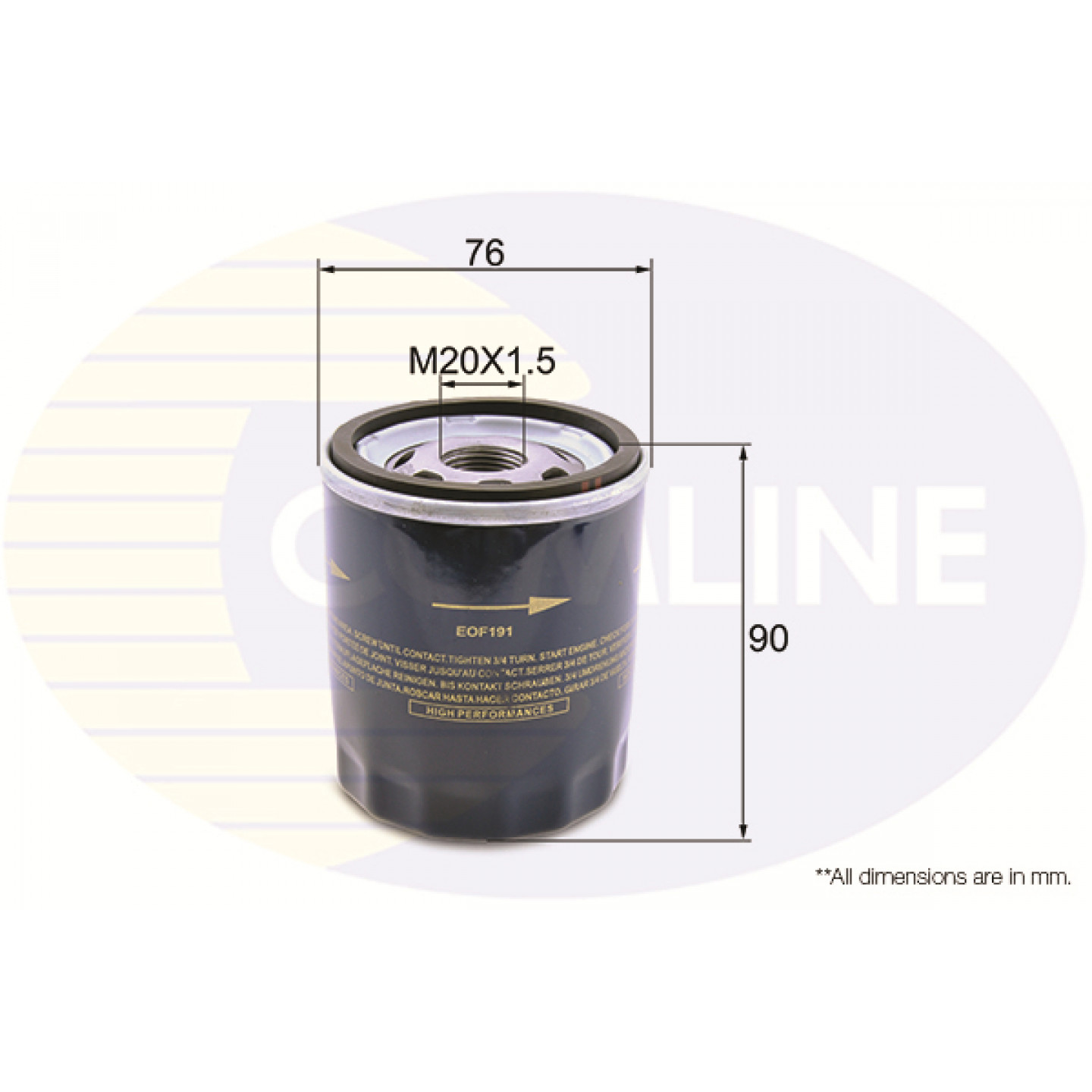 Oliefilter COMLINE EOF191