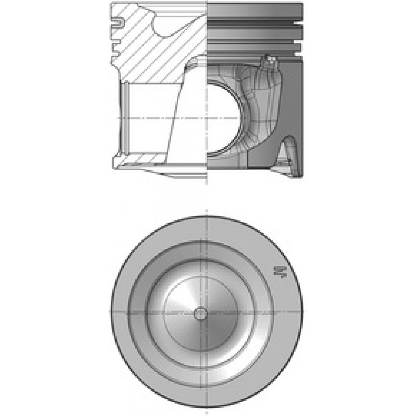 Piston KOLBENSCHMIDT 40752630