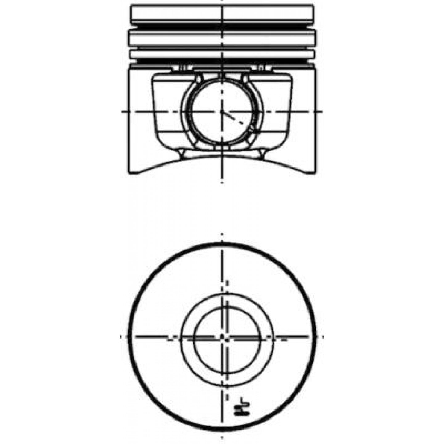 Piston KOLBENSCHMIDT 40101610