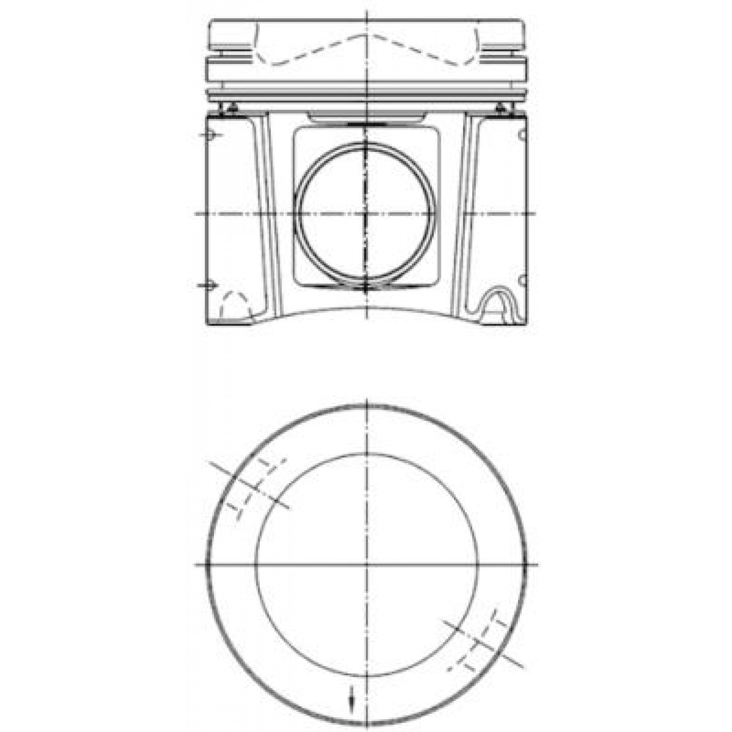 Piston KOLBENSCHMIDT 40448601