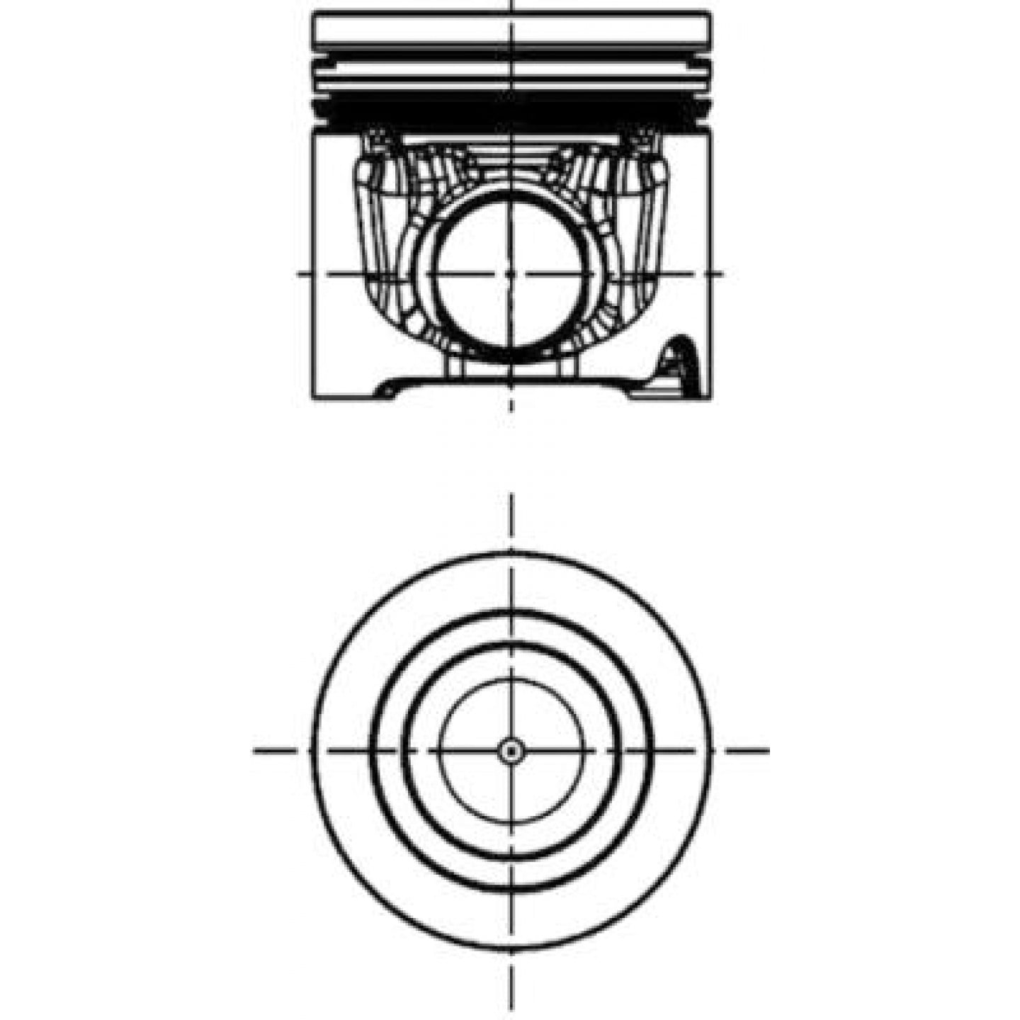 Piston KOLBENSCHMIDT 41106630