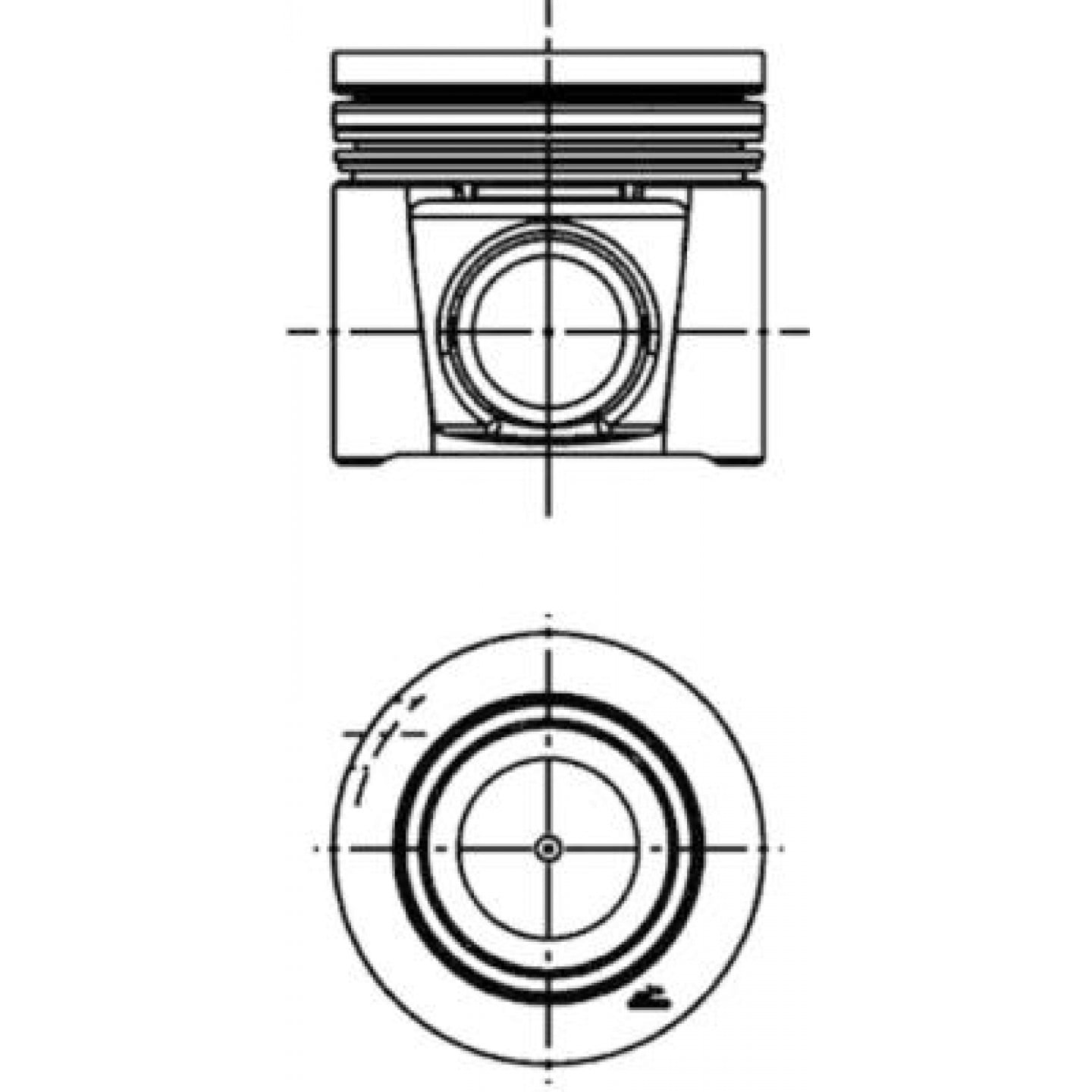 Piston KOLBENSCHMIDT 40286620