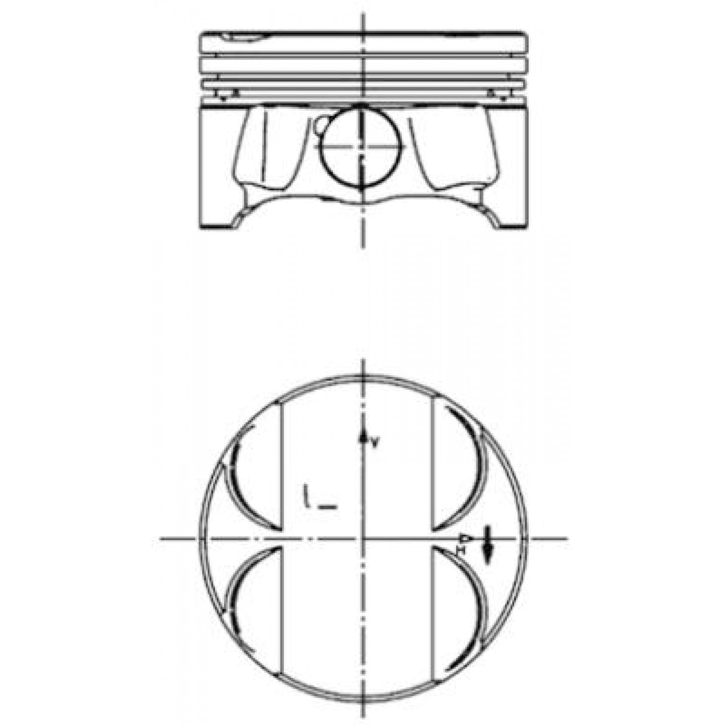 Piston KOLBENSCHMIDT 40085600