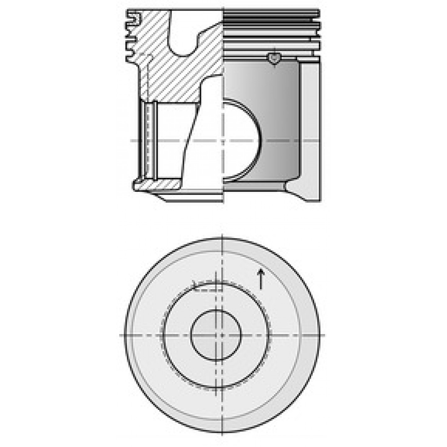 Piston KOLBENSCHMIDT 40623600