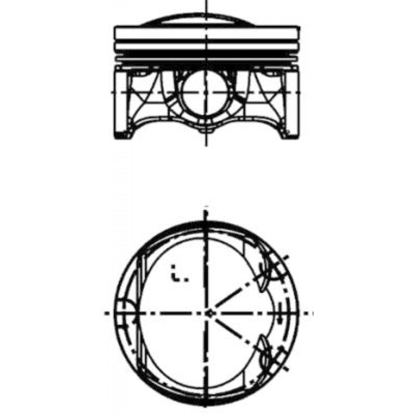 Piston KOLBENSCHMIDT 40251600