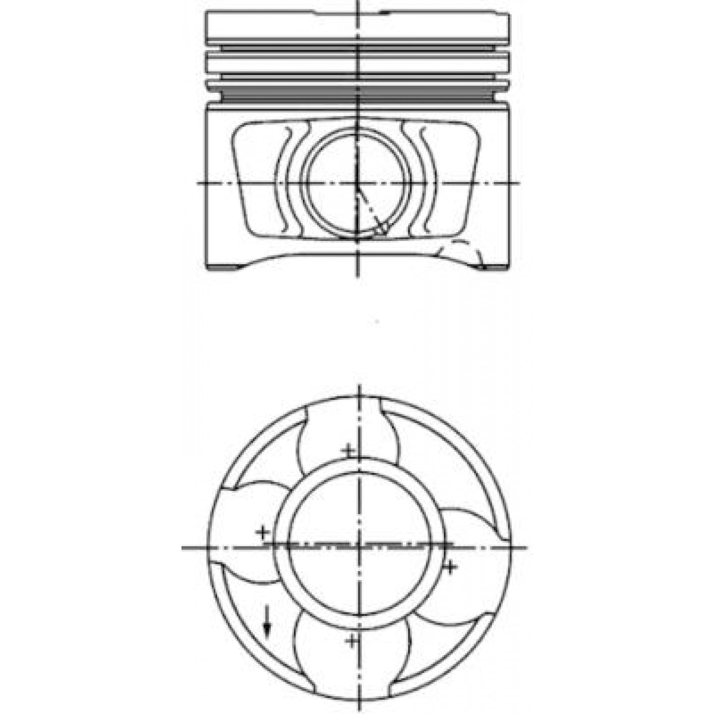 Piston KOLBENSCHMIDT 40356620