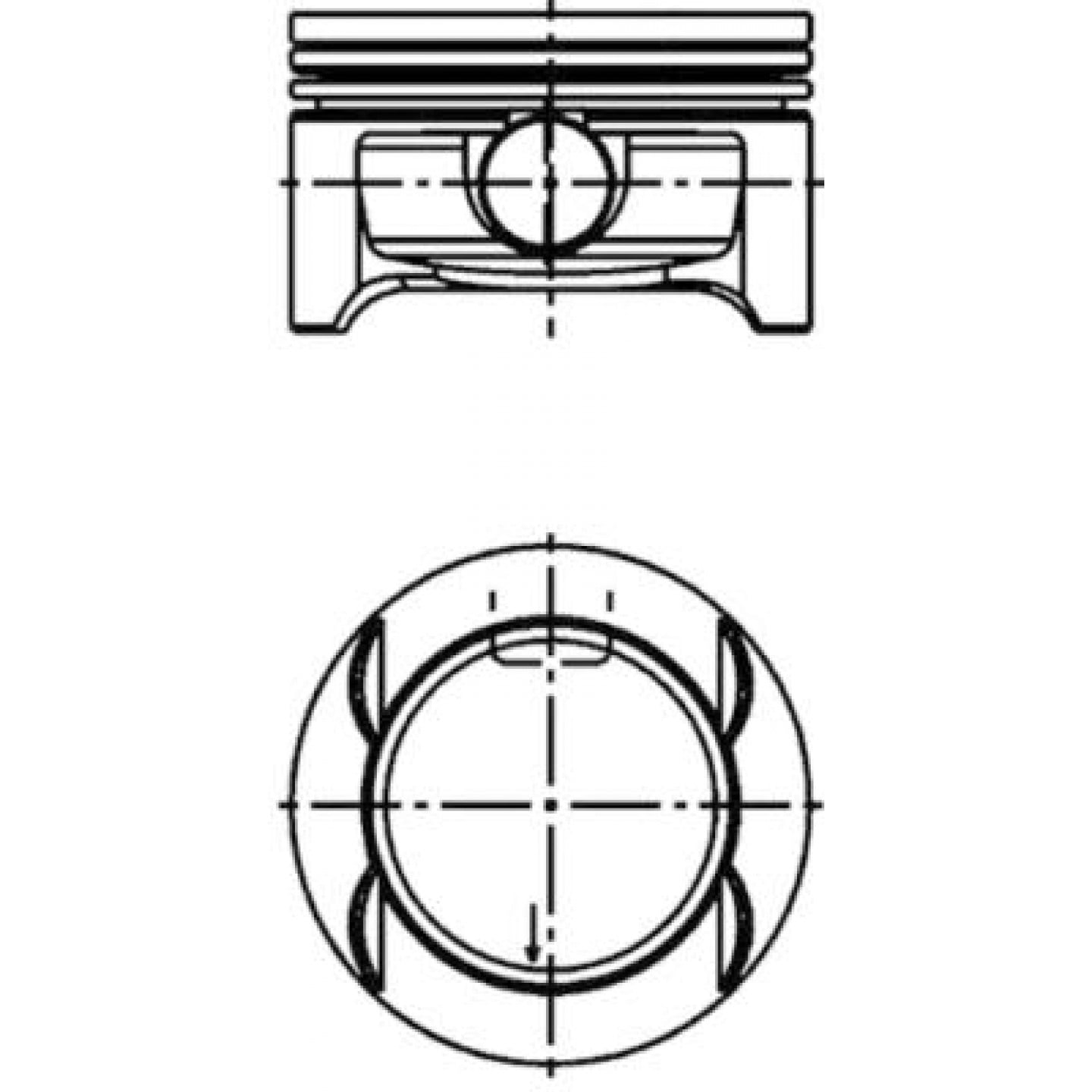 Piston KOLBENSCHMIDT 40384600