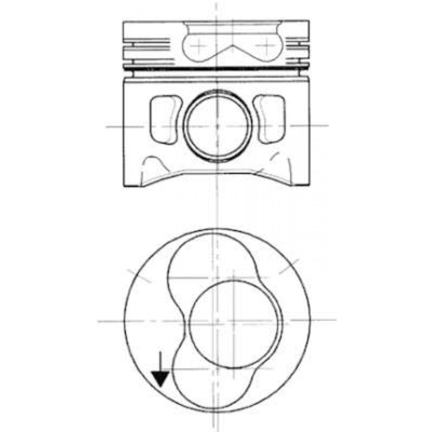 Piston KOLBENSCHMIDT 99743700