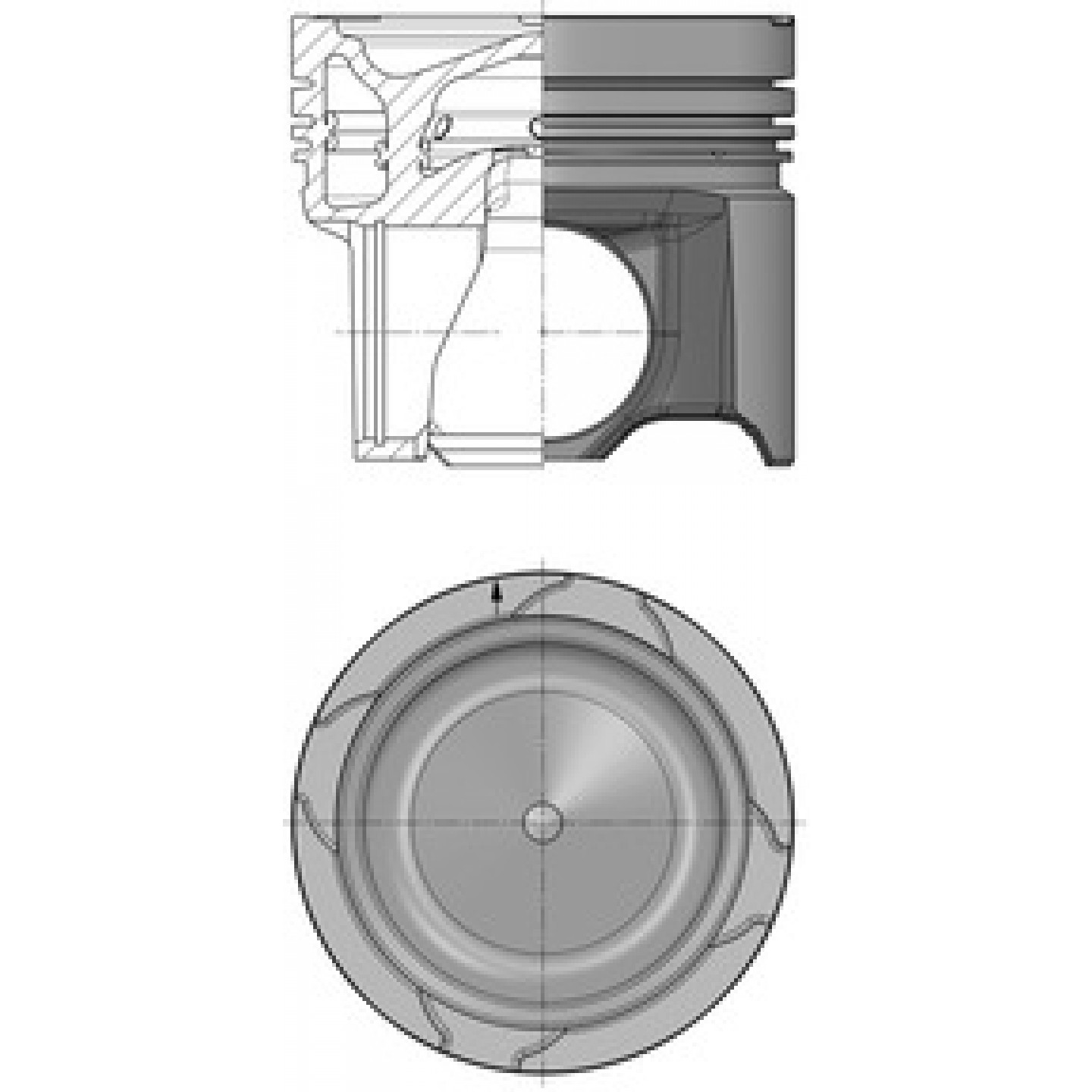 Piston KOLBENSCHMIDT 41178600