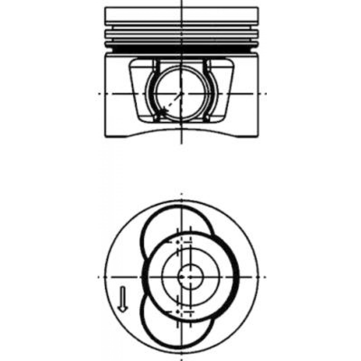 Piston KOLBENSCHMIDT 40715620
