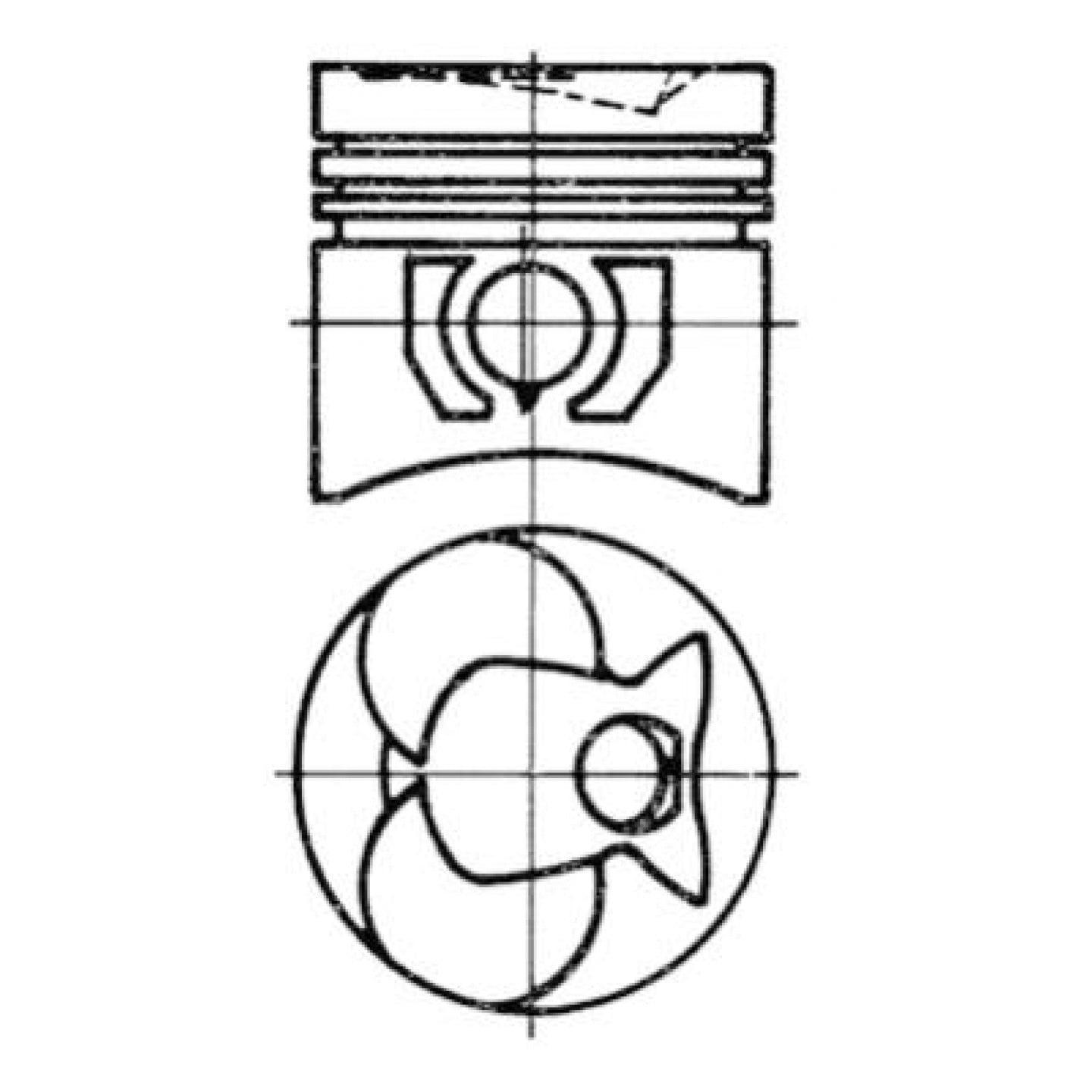 Piston KOLBENSCHMIDT 93444600