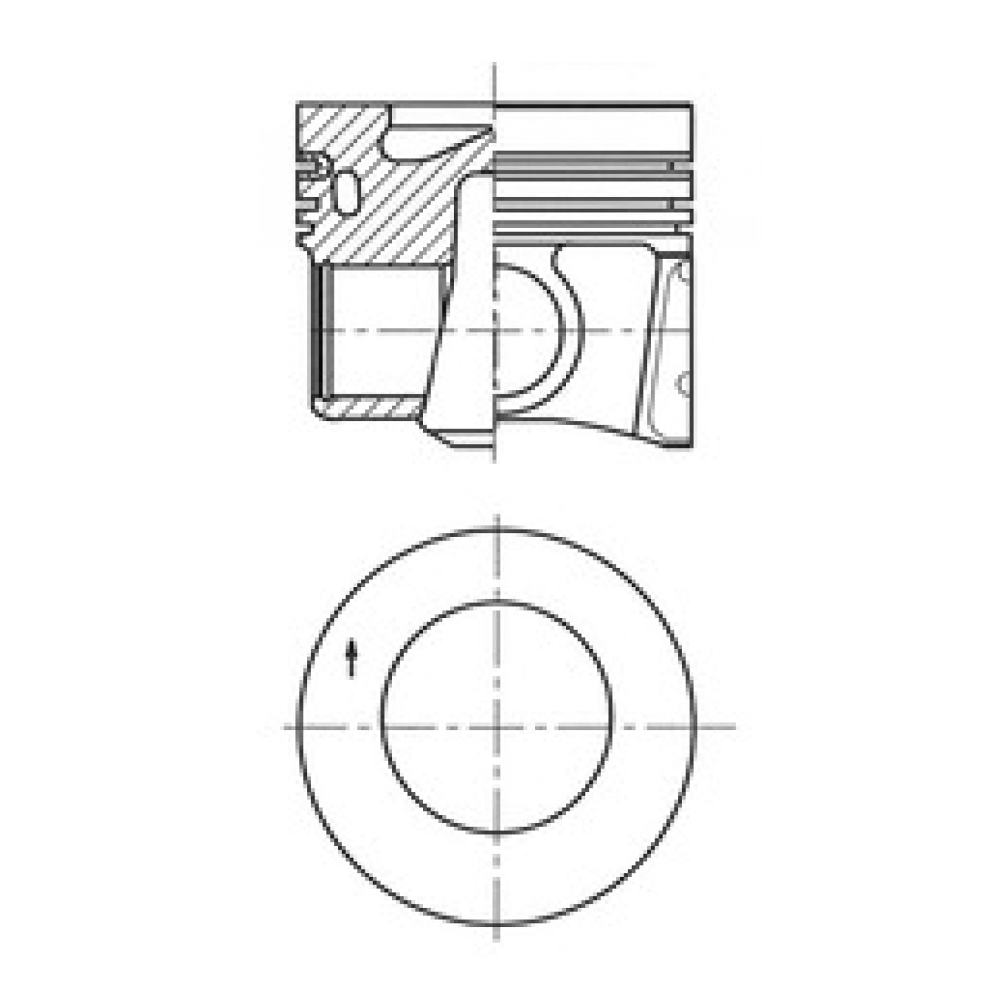 Piston KOLBENSCHMIDT 41708610