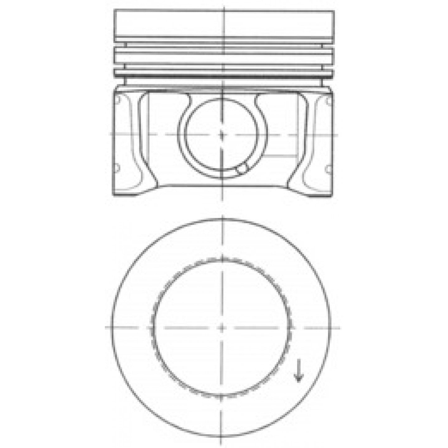 Piston KOLBENSCHMIDT 41095610