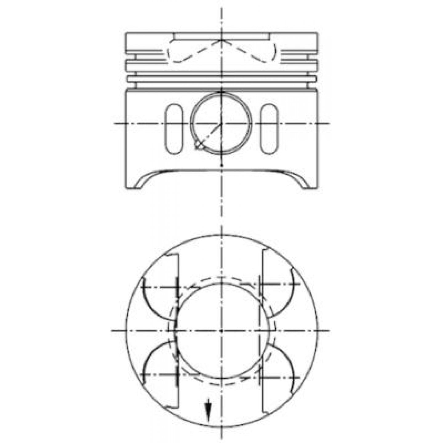 Piston KOLBENSCHMIDT 41882610