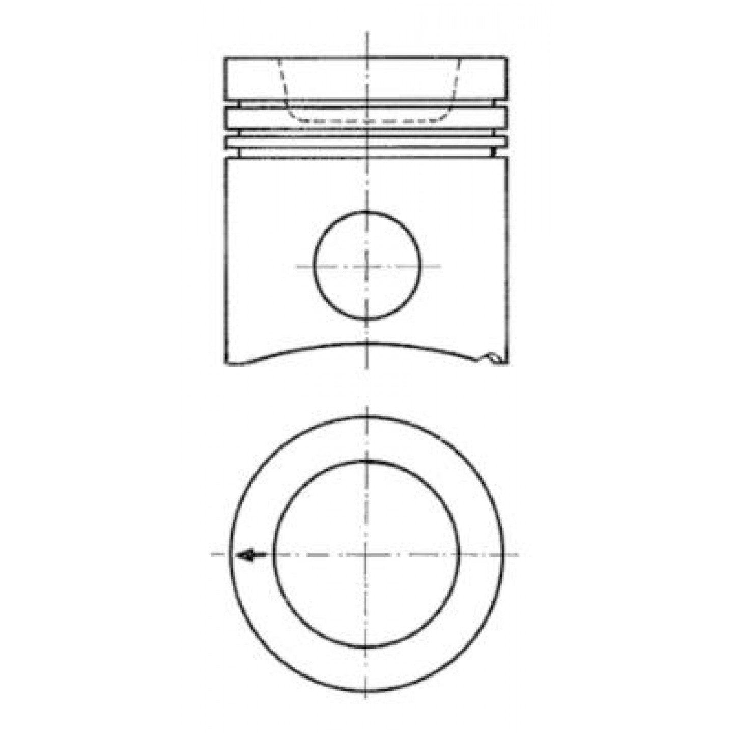 Piston KOLBENSCHMIDT 94943600