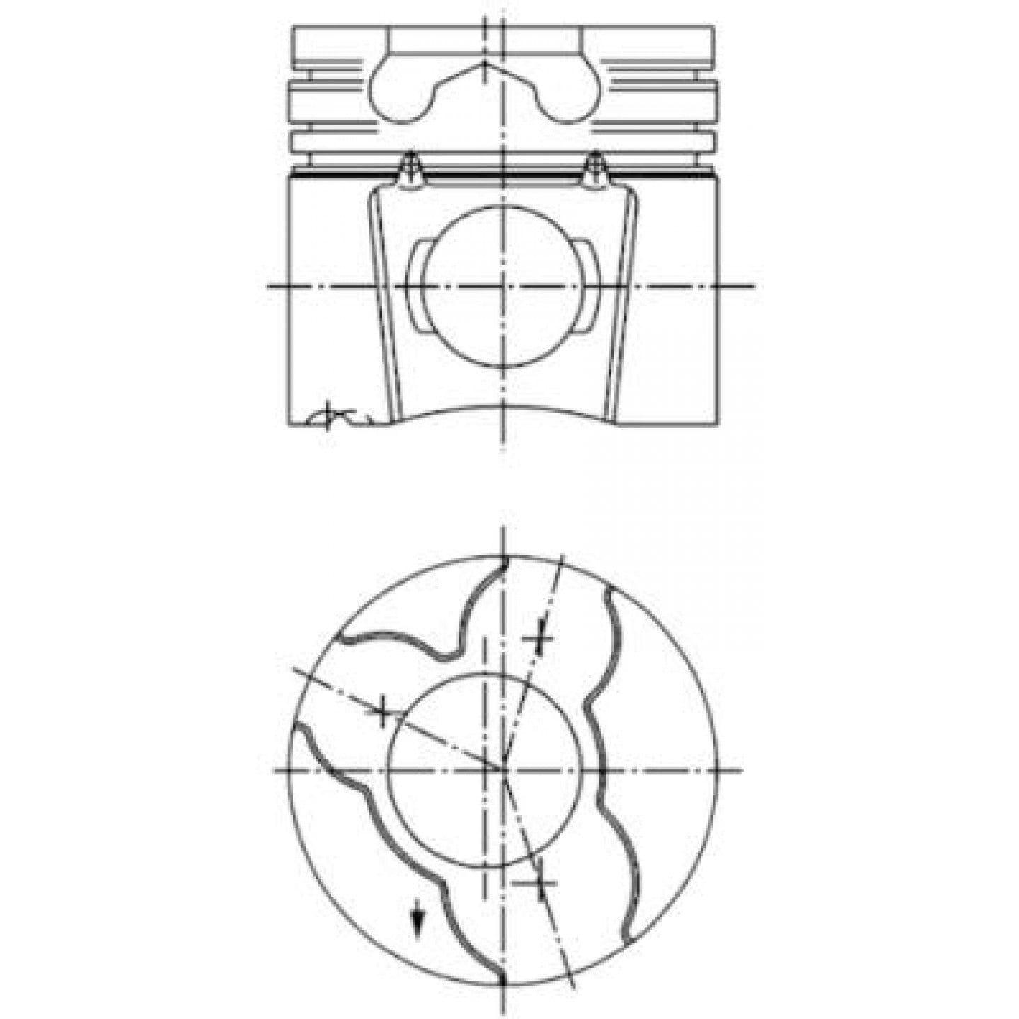 Piston KOLBENSCHMIDT 97412700