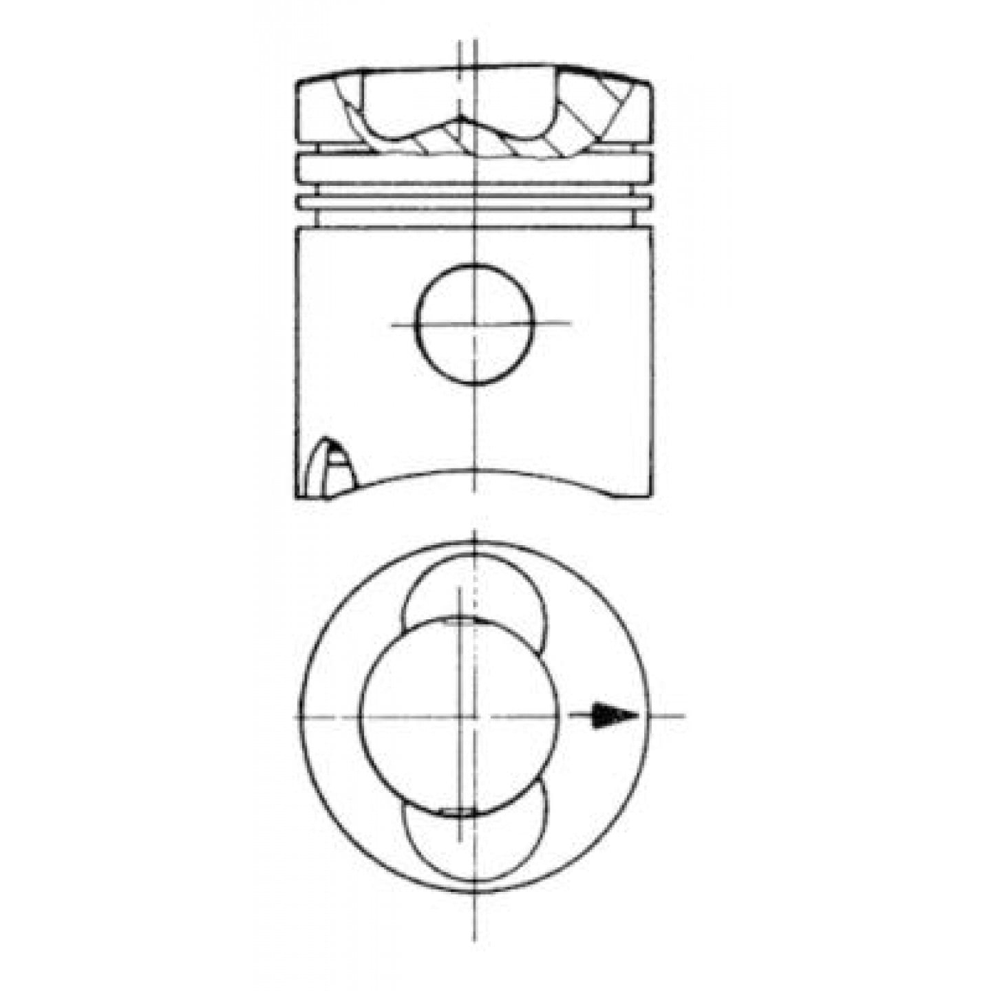 Piston KOLBENSCHMIDT 93741600