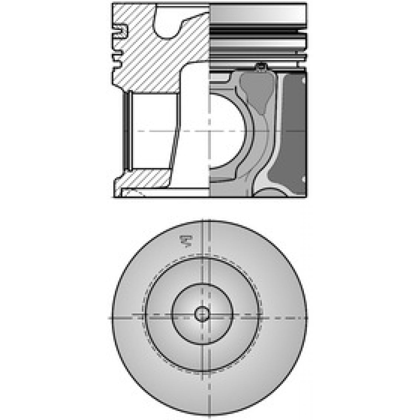 Piston KOLBENSCHMIDT 41506600