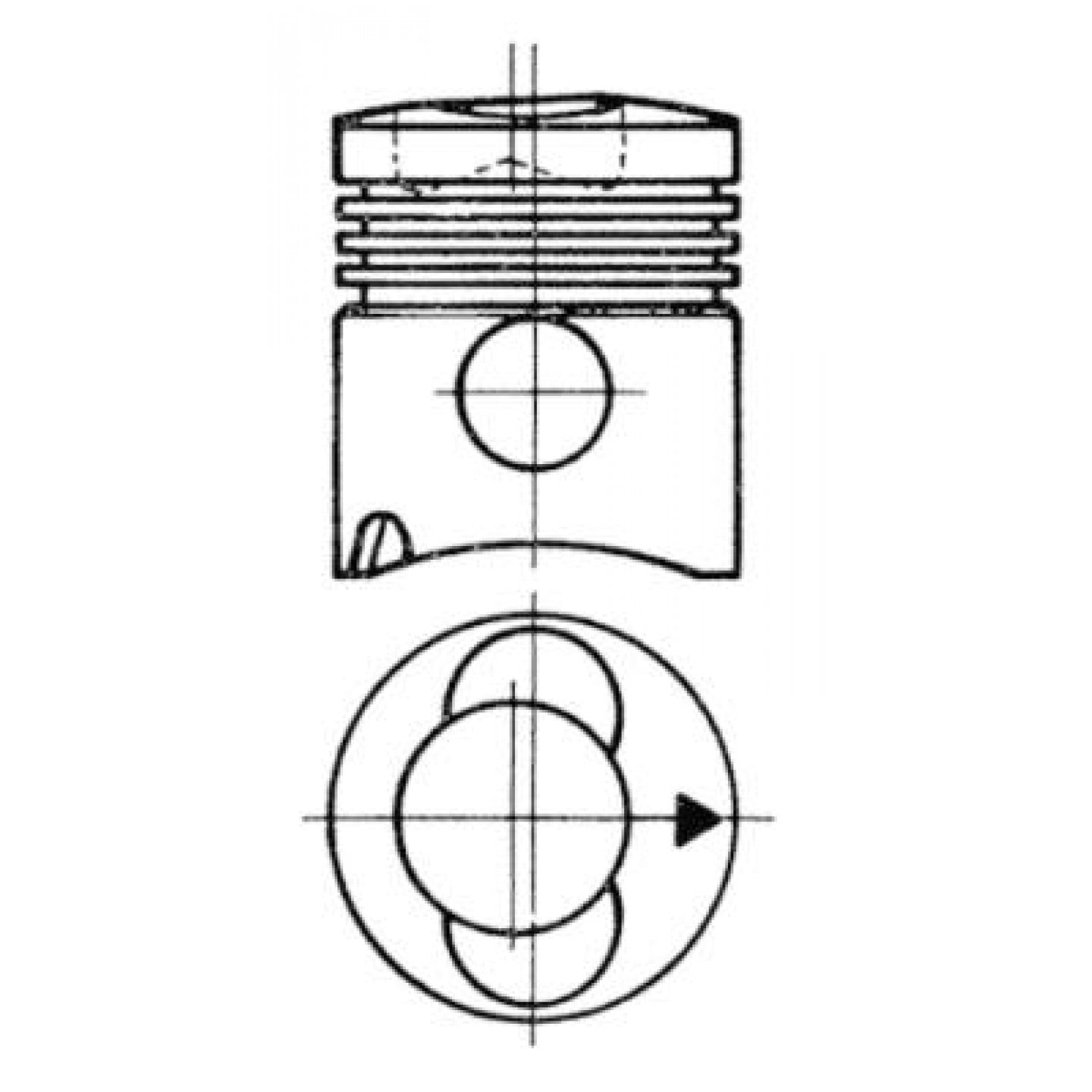 Piston KOLBENSCHMIDT 93315600