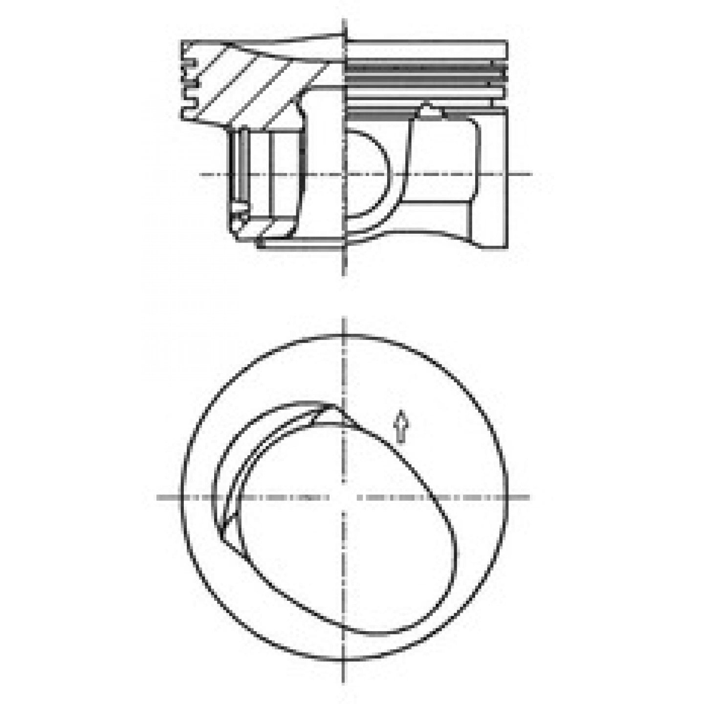 Piston KOLBENSCHMIDT 41257600