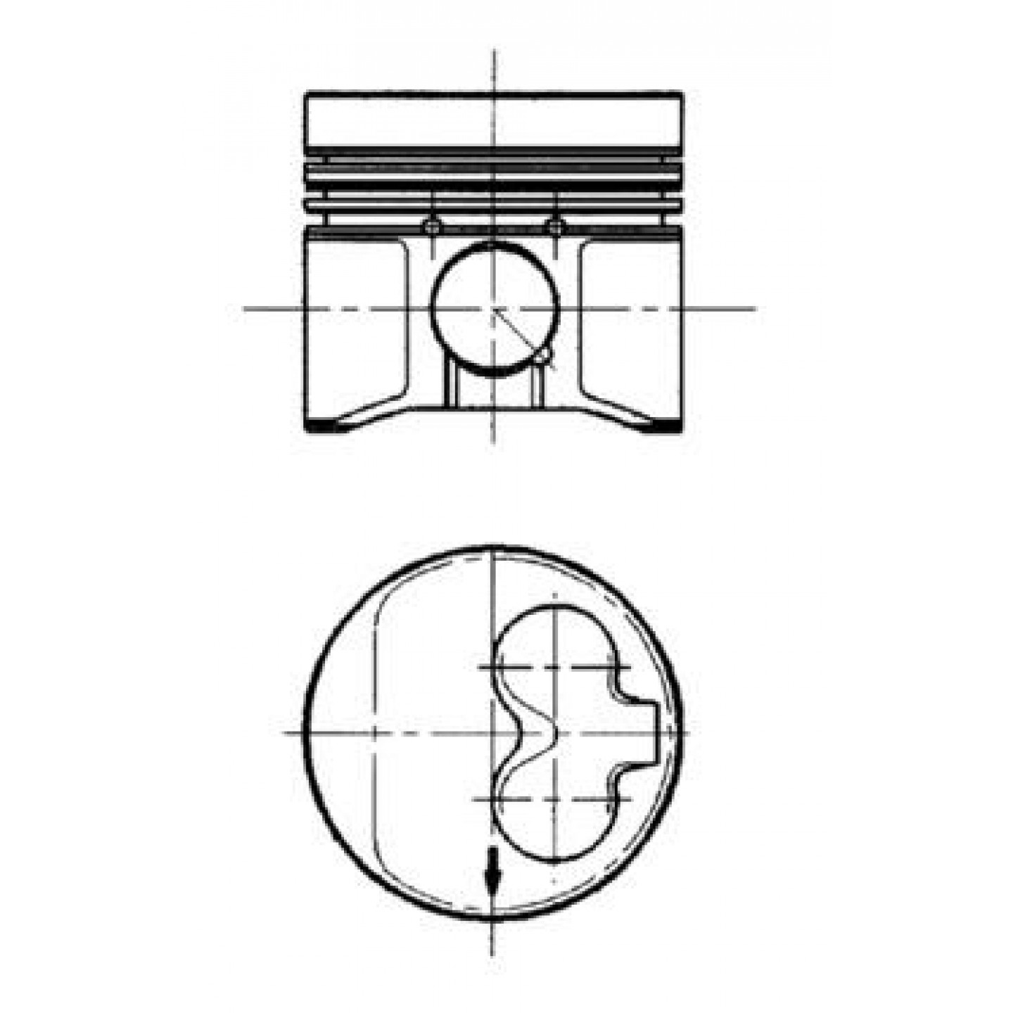 Piston KOLBENSCHMIDT 91429630
