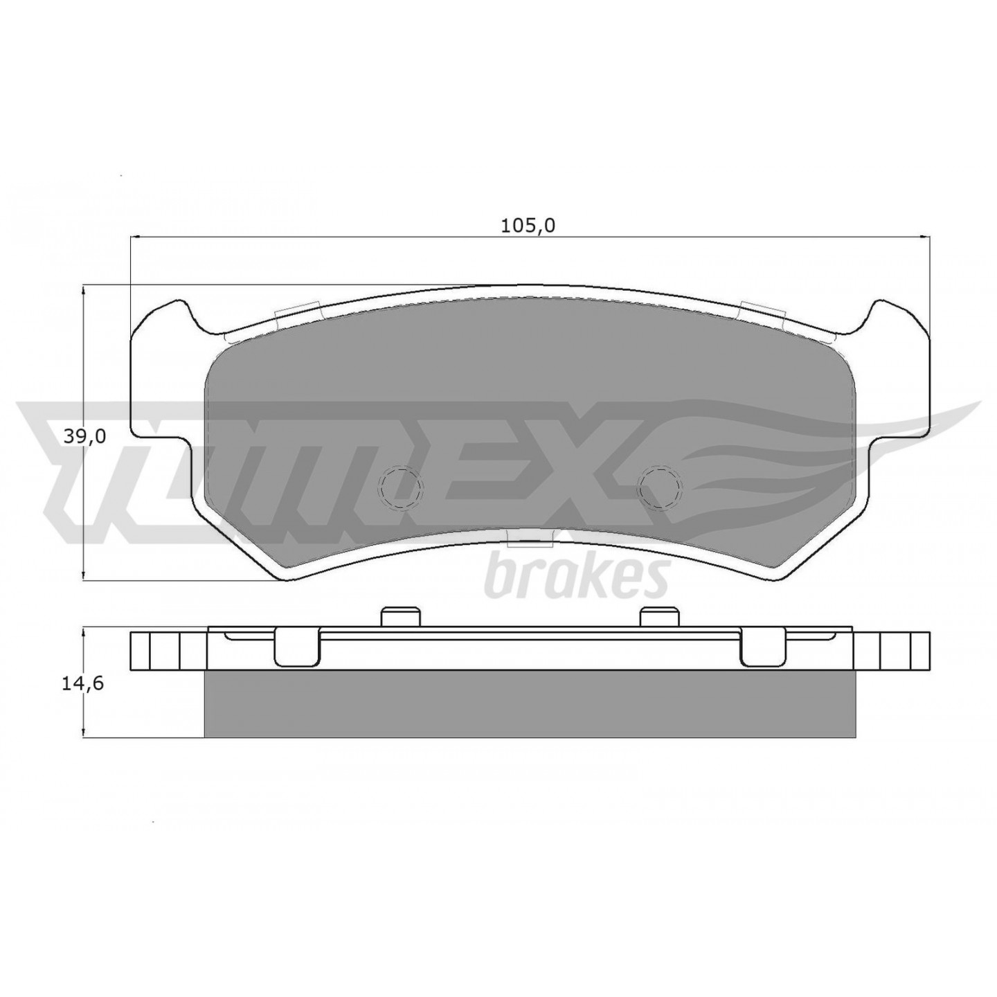 Bremseklodser TOMEX Brakes TX 14-98