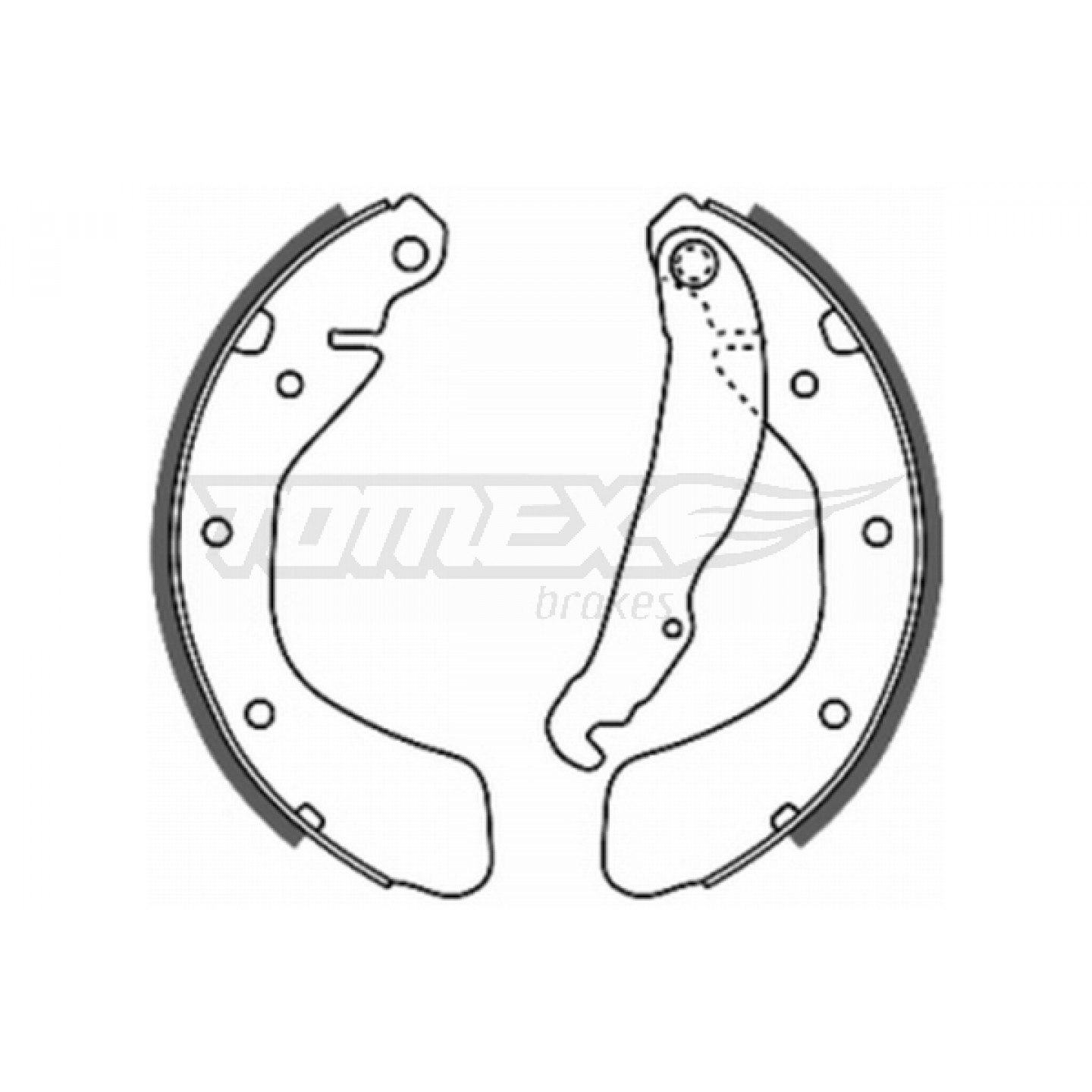 Bremsebakkesæt TOMEX Brakes TX 20-17